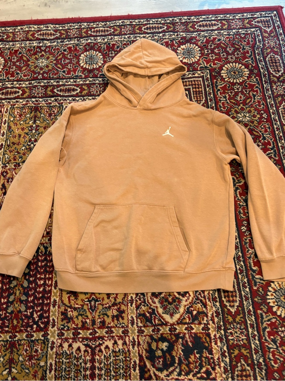 Jordan brand pullover hoodie in Tan, size youth XL, good condition